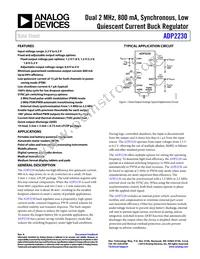 ADP2230ACPZ-1218R7 Datasheet Cover