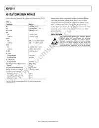 ADP3118JCPZ-RL Datasheet Page 4