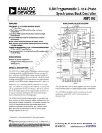 ADP3192JCPZ-RL Datasheet Cover