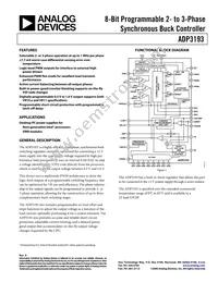 ADP3193JCPZ-RL Datasheet Cover