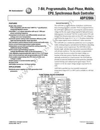 ADP3208AJCPZ-RL Datasheet Cover