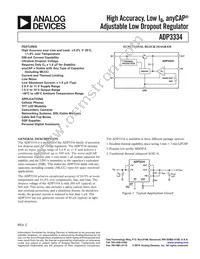 ADP3334ARMZ-REEL Datasheet Cover