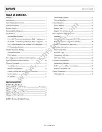ADP5020ACPZ-R7 Datasheet Page 2