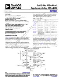 ADP5023ACPZ-R2 Datasheet Cover