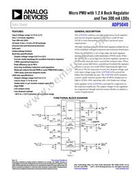 ADP5040ACPZ-1-R7 Datasheet Cover