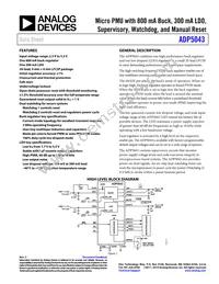 ADP5043ACPZ-1-R7 Datasheet Cover