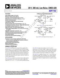 ADP7102ARDZ-3.0-R7 Datasheet Cover