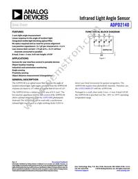 ADPD2140BCPZN-RL Datasheet Cover