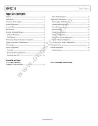 ADPD2210ACPZ-R7 Datasheet Page 2
