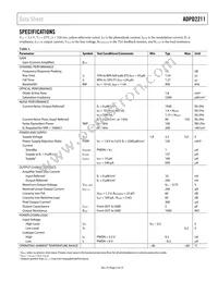 ADPD2211ACPZ-RL Datasheet Page 3