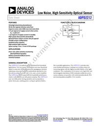 ADPD2212ACPZ-R7 Datasheet Cover