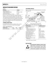 ADPD2214ACPZ-R7 Datasheet Page 4