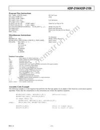 ADSP-2104BPZ-80 Datasheet Page 11