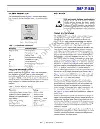 ADSP-21161NCCA-100 Datasheet Page 19
