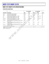 ADSP-21375BSWZ-2B Datasheet Page 16