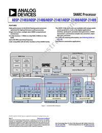 ADSP-21487KSWZ-4BB Datasheet Cover