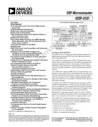 ADSP-2181KSTZ-160 Datasheet Cover