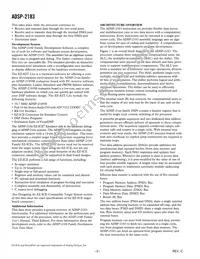 ADSP-2183KCAZ-210 Datasheet Page 2