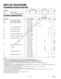 ADSP-2183KCAZ-210 Datasheet Page 12