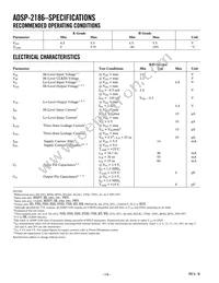 ADSP-2186BSTZ-160 Datasheet Page 14