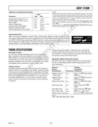 ADSP-2186MKCAZ-300 Datasheet Page 19