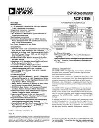 ADSP-2189MKCAZ-300 Datasheet Cover