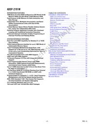 ADSP-2191MKCA-160 Datasheet Page 2