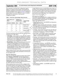 ADSP-2196MKSTZ-160 Datasheet Page 11
