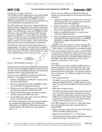 ADSP-2196MKSTZ-160 Datasheet Page 12