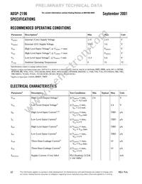 ADSP-2196MKSTZ-160 Datasheet Page 22