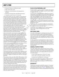 ADSP-21990BSTZ Datasheet Page 10