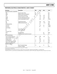 ADSP-21990BSTZ Datasheet Page 23