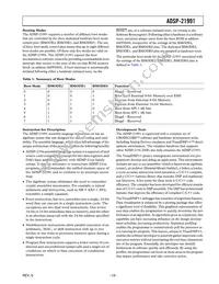 ADSP-21991BSTZ Datasheet Page 13