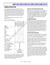 ADSP-BF518BSWZ4F16 Datasheet Page 3