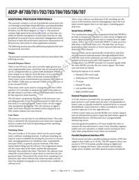 ADSP-BF705BBCZ-4 Datasheet Page 10