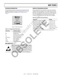 ADSP-TS202SABPZ050 Datasheet Page 23