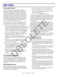 ADSP-TS203SBBPZ050 Datasheet Page 4