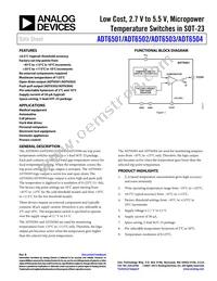 ADT6501SRJZP085-RL Datasheet Cover
