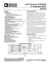 ADT7420UCPZ-R2 Datasheet Cover