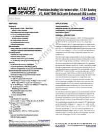 ADUC7023BCPZ62I-RL Datasheet Cover