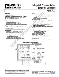 ADUC7033BSTZ-88 Datasheet Cover