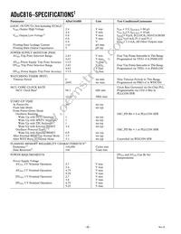 ADUC816BCPZ-REEL Datasheet Page 7