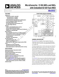 ADUC832BCPZ-REEL Datasheet Cover