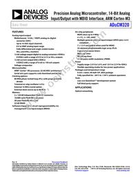 ADUCM320BBCZ-RL Datasheet Cover
