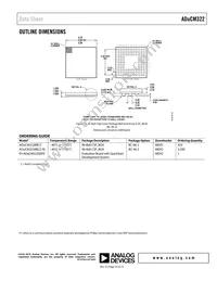 ADUCM322BBCZ-RL Datasheet Page 23