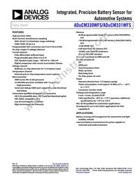 ADUCM331WFSBCPZ-RL Datasheet Cover