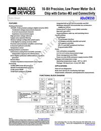 ADUCM350BBCZ-RL Datasheet Cover