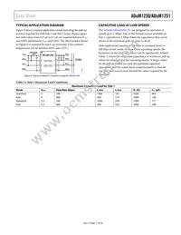 ADUM1251WARZ-RL7 Datasheet Page 11