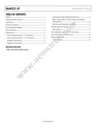 ADUM3221TRZ-EP-RL7 Datasheet Page 2