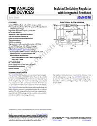 ADUM4070ARIZ-RL Datasheet Cover